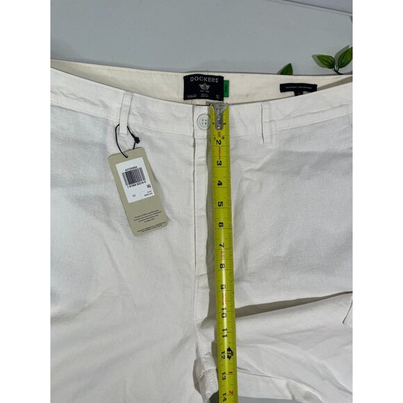 Dockers Womens Carpenter Pants High Straight Fit Linen Blend Size 33 - Picture 13 of 16